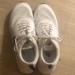 Used white Nike air max sneakers